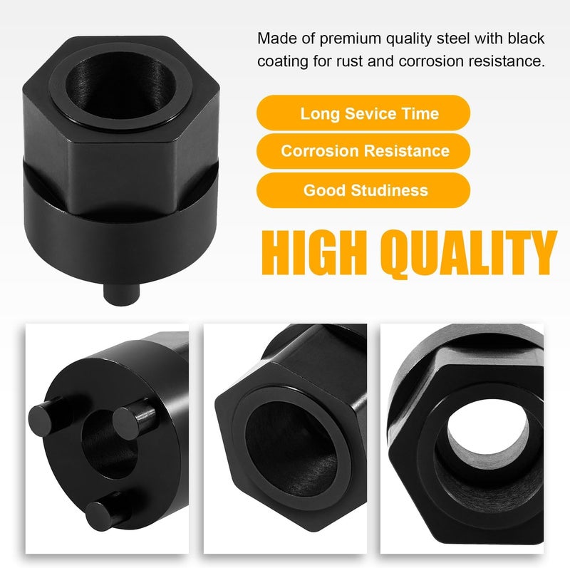 Deargooday A/C Compressor Clutch Hub Remover Tool No Impact Wrench Needed for Drive Hub of Denso Clutchless Compressors 5SE09C 5SE12C 5SEL12C 5SL12C 6SEL14C 6SEL16C 6SEU14C 6SEU16C 7SEU16C 7SEU17C - Image 4